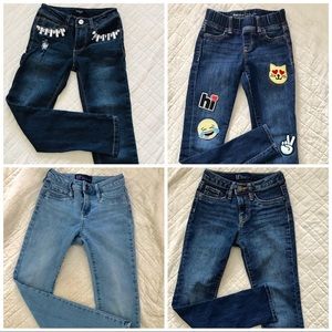 Gap Girls super stretch skinny jeans bundle